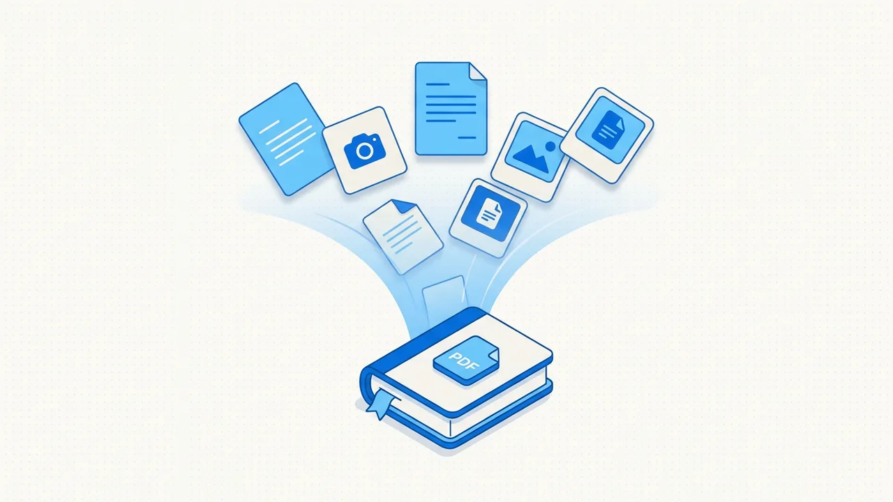 Bewerbungsunterlagen als ein PDF — ohne Upload bei Fremden